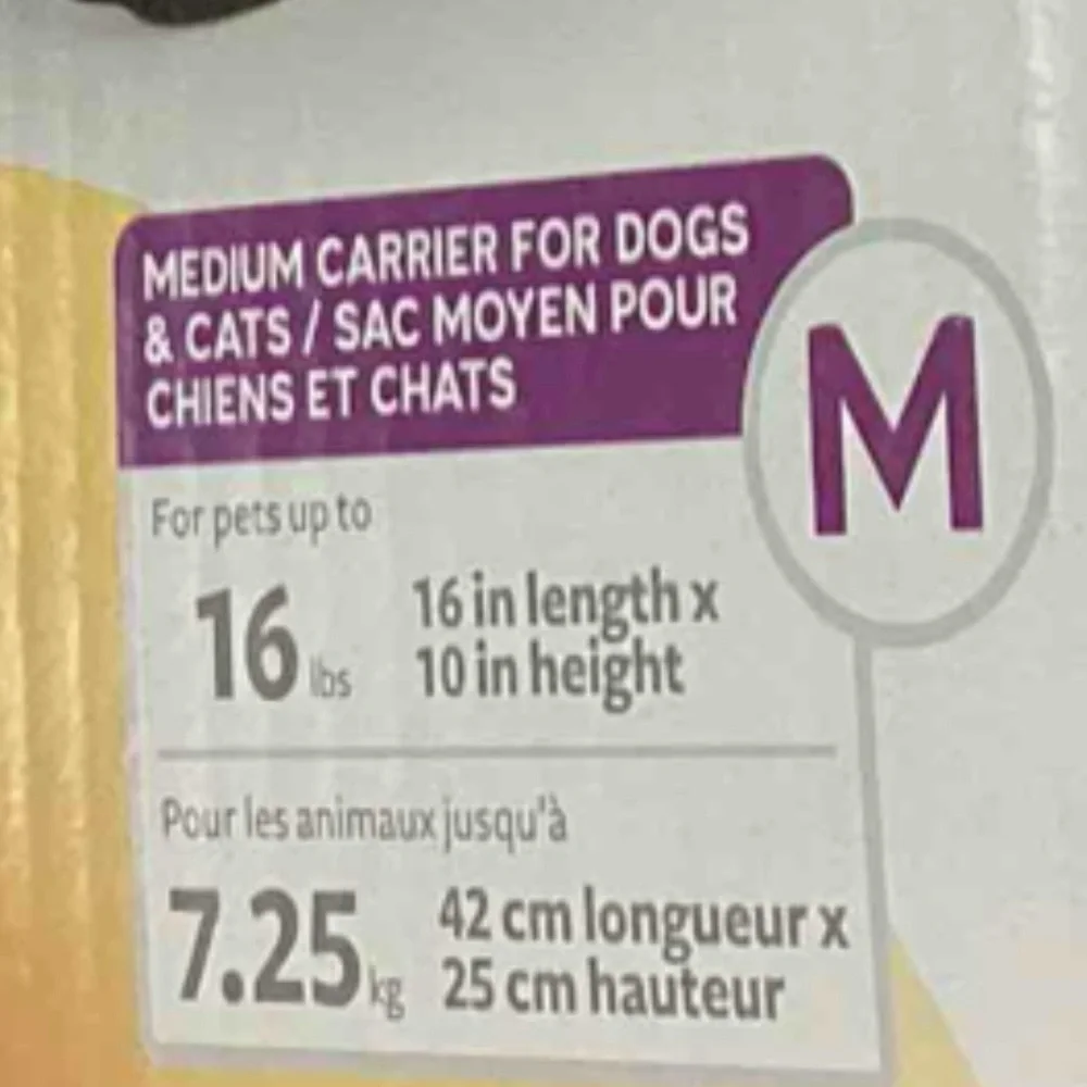 TrustyPüp EASY EXPLORER Pet Carrier | NIB | Black | Size: M